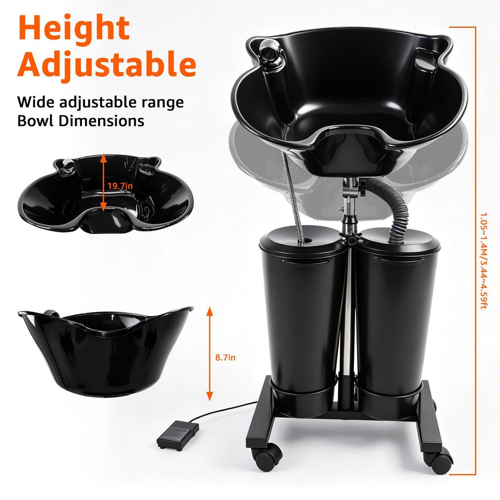 Portable Shampoo Bowl with Electric Pump R30484