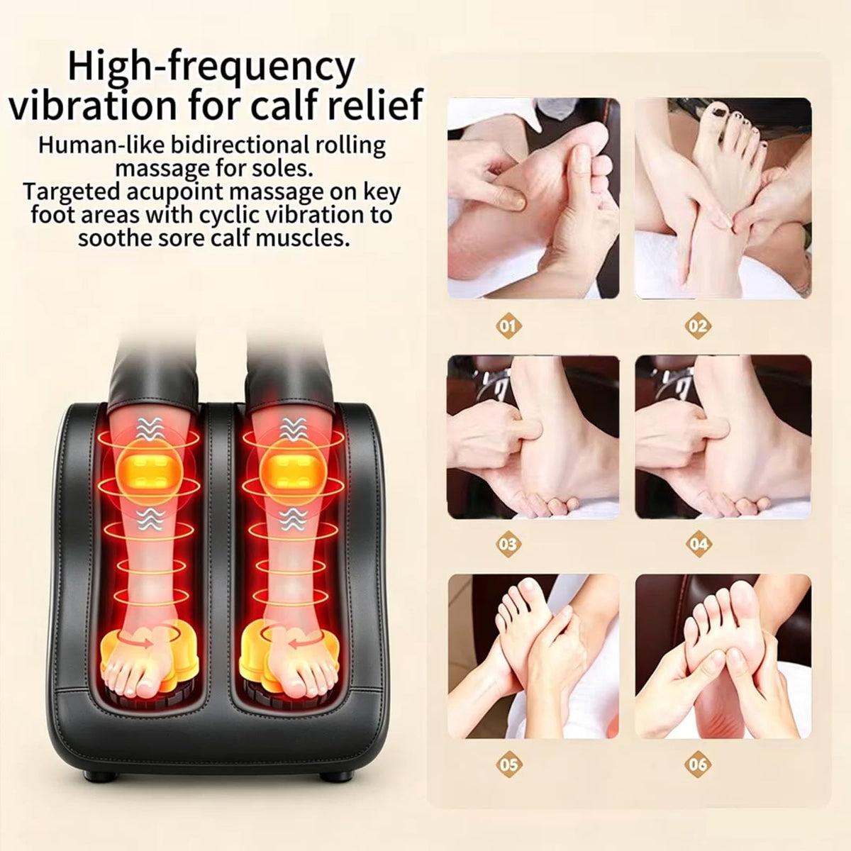 Heated Vibration Full Body Massage Mat B16217
