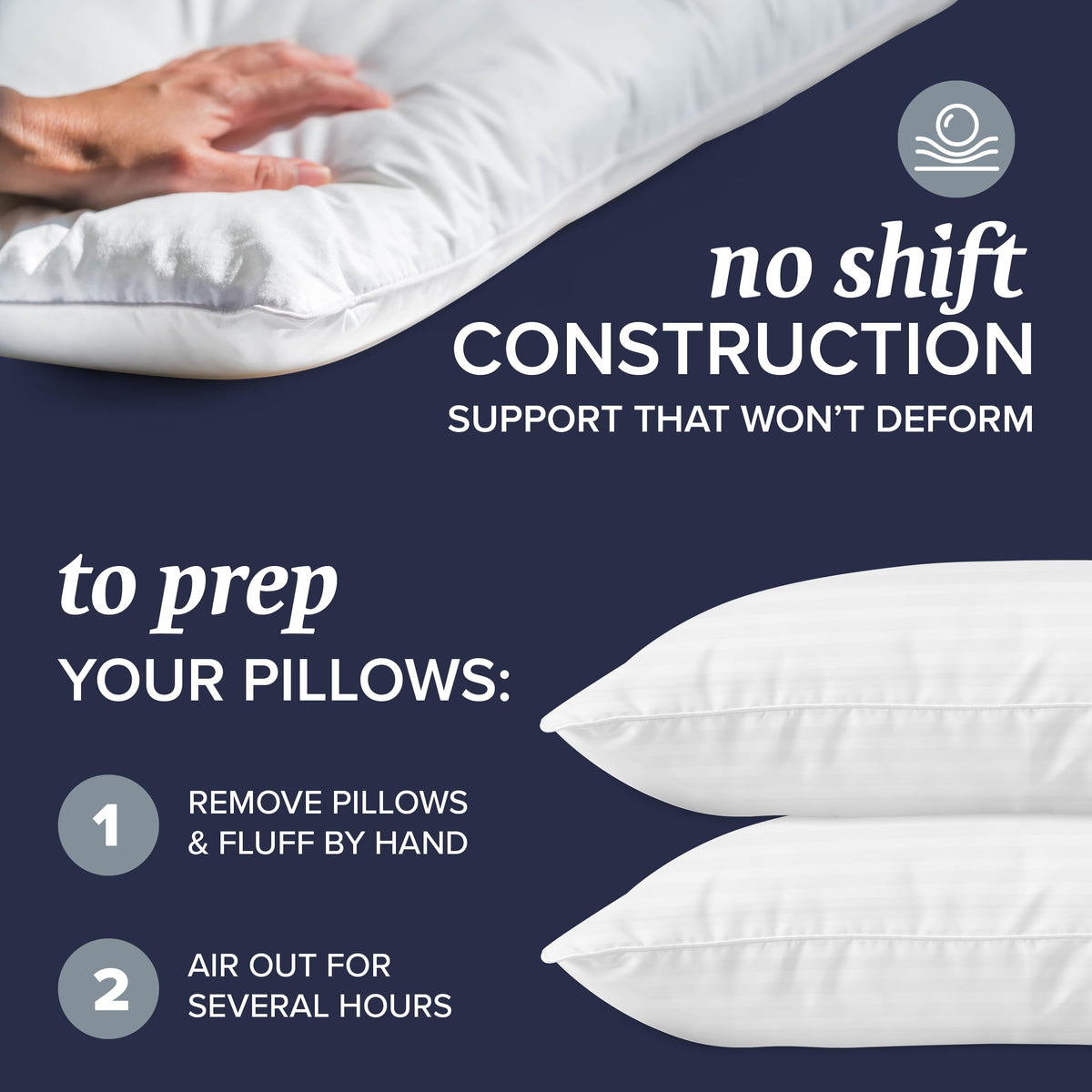 King Size Down Alternative Pillows and Mattress Protector L808