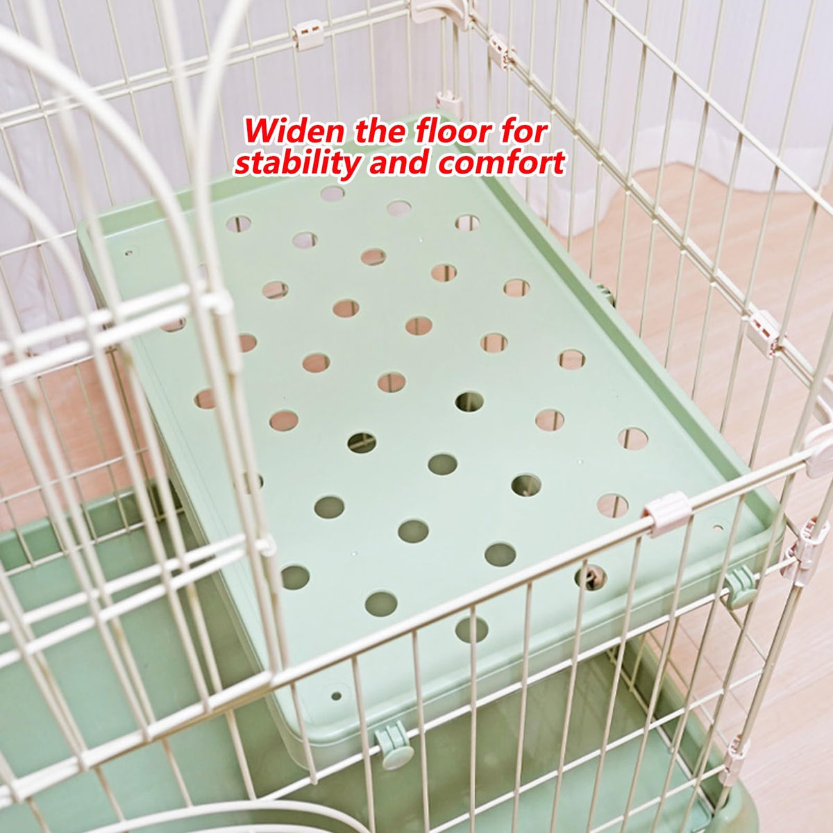 3/4-Tier Wire Cat Cage Playpen Kennel with Hammock and 3 Platforms L970