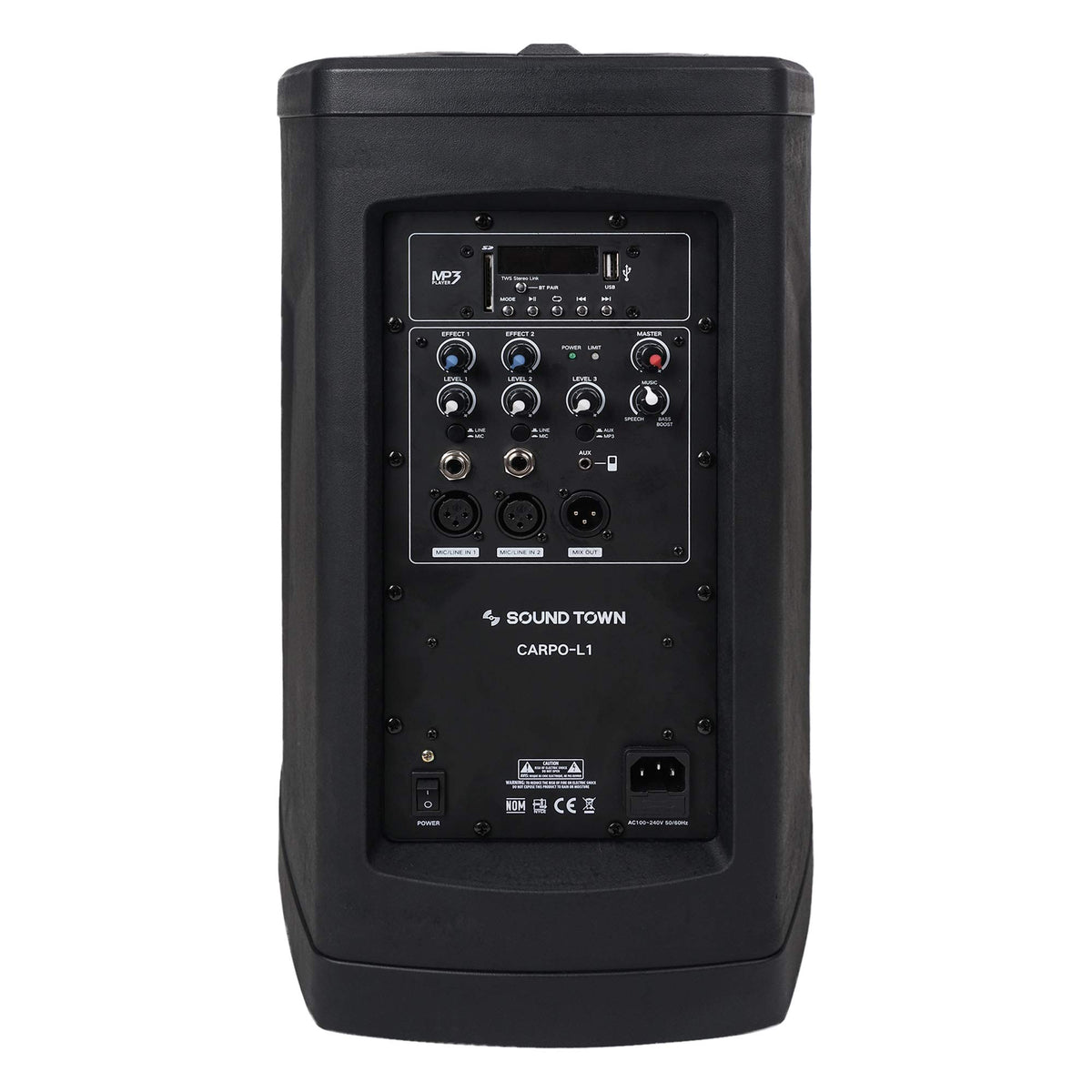 Portable Line Array Column PA/DJ System with Sub Bass Module M161294