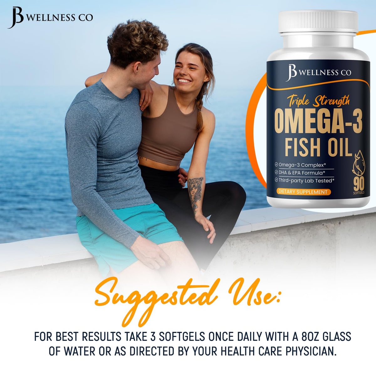 Omega 3 Fish Oil 3750 mg EPA & DHA 270 Count V620108