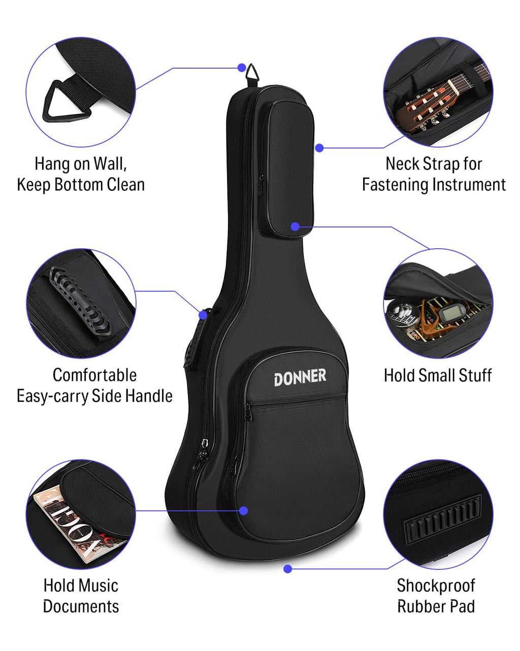 36 Inch Acoustic Guitar Case S713