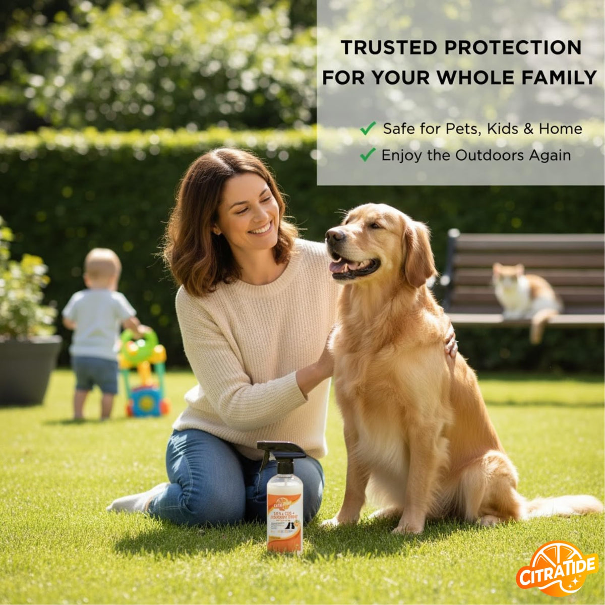 Plant-Based Cedarwood & Citrus Flea Tick & Mosquito Spray for Dogs 16 fl oz Y82223
