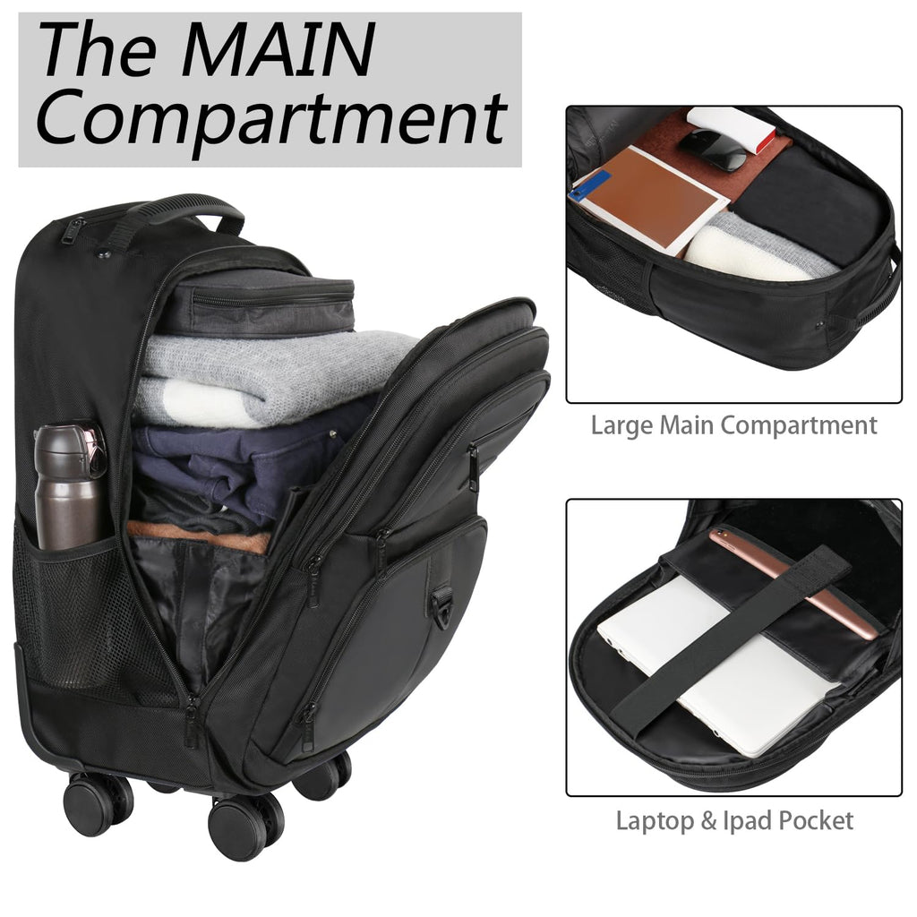 Rolling Backpack with 4 Wheels O16592