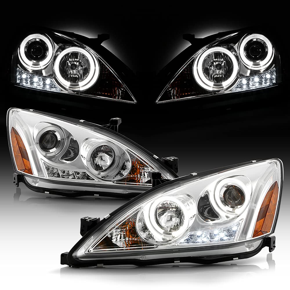 For 2003-2007 Honda Accord LED Projector Headlights, Driver & Passenger Side G89810