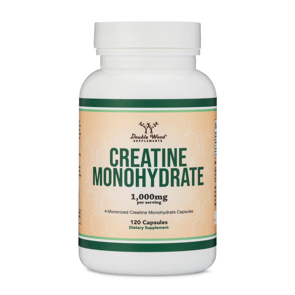 Creatine Monohydrate Capsules 1,000mg Vegan 120 Capsules L109
