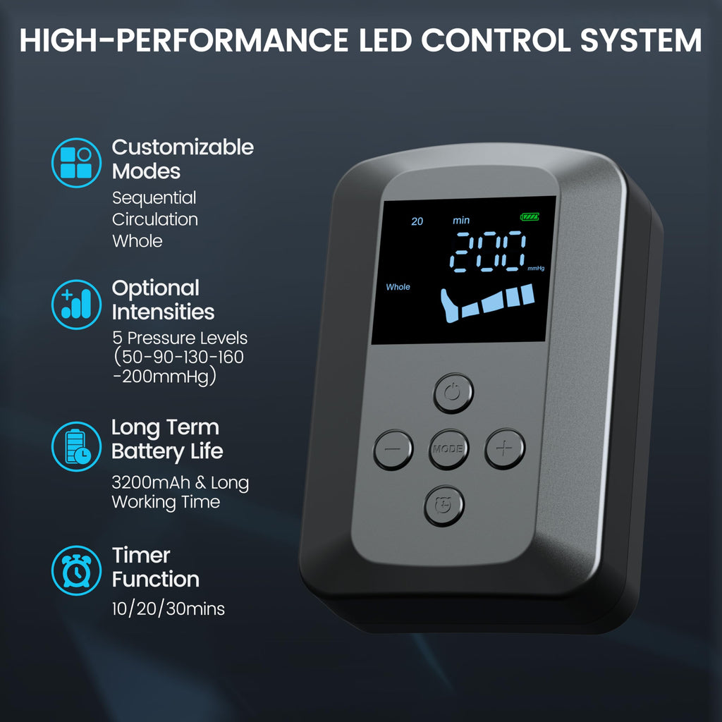 Cordless Leg Compression Massager with 5 Air Chambers B2415
