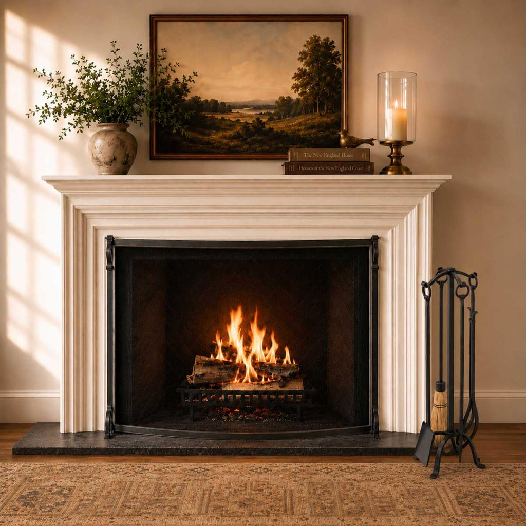 Bowed Fireplace Screen C43422