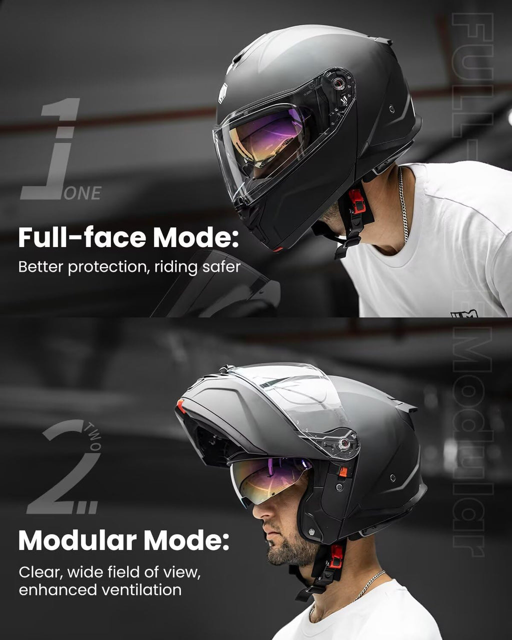 Motorcycle Helmet Modular Full Face U328541