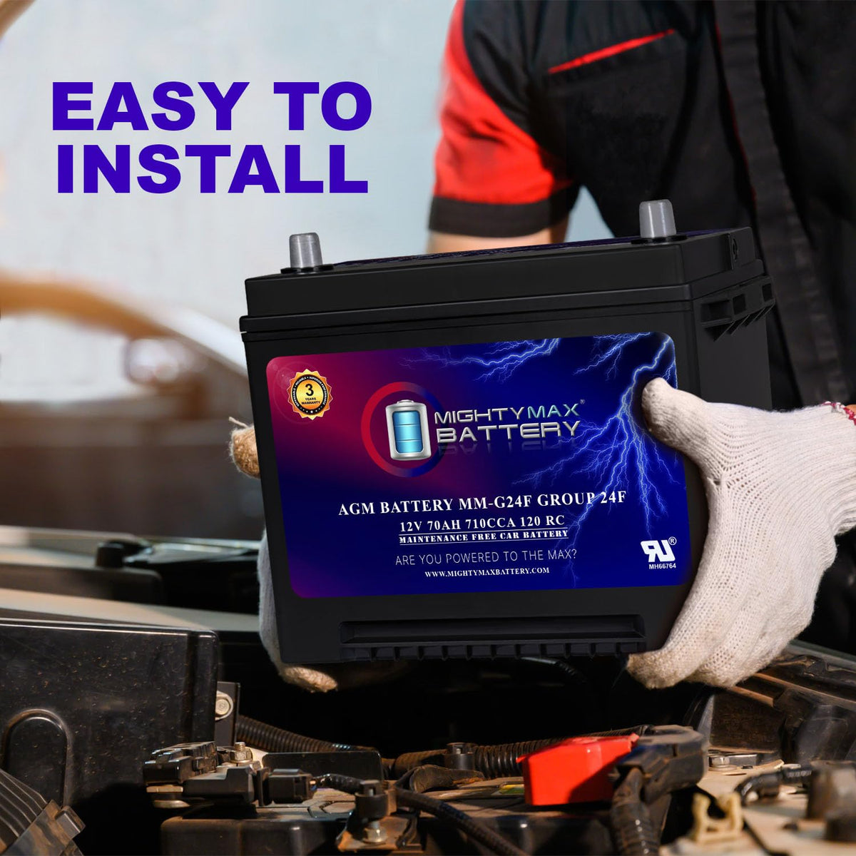 12V 70Ah AGM Replacement Battery K352