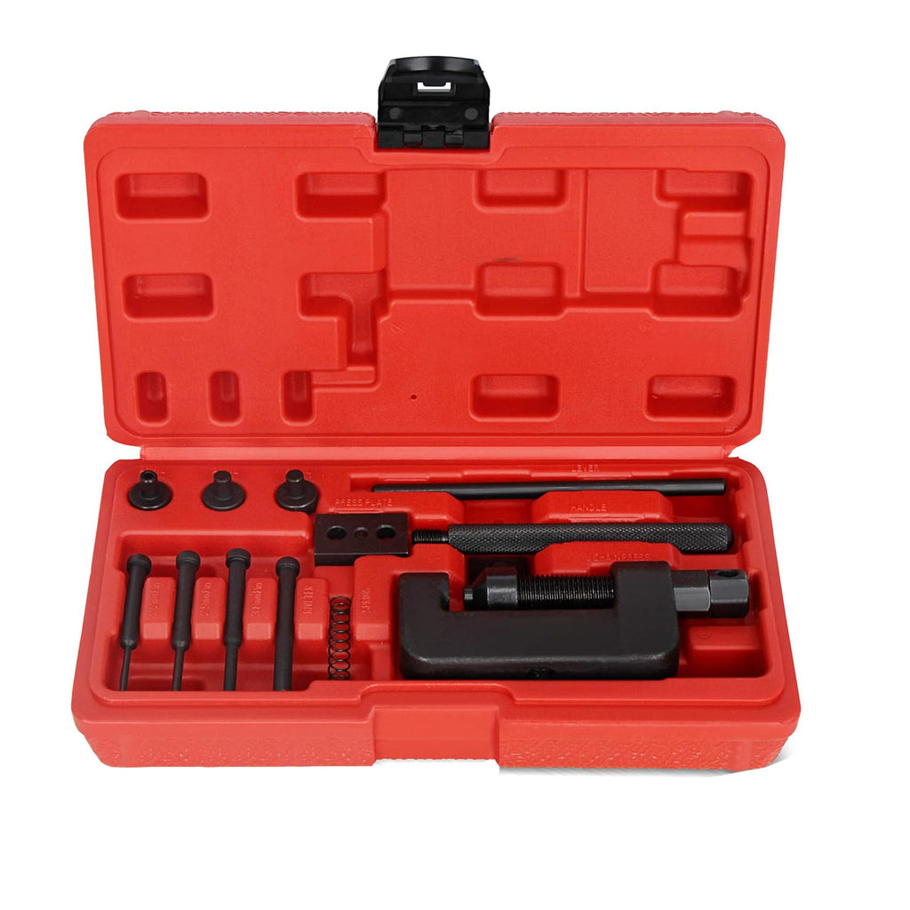 13 Pc Motorcycle Chain Breaker and Riveting Tool Kit T694