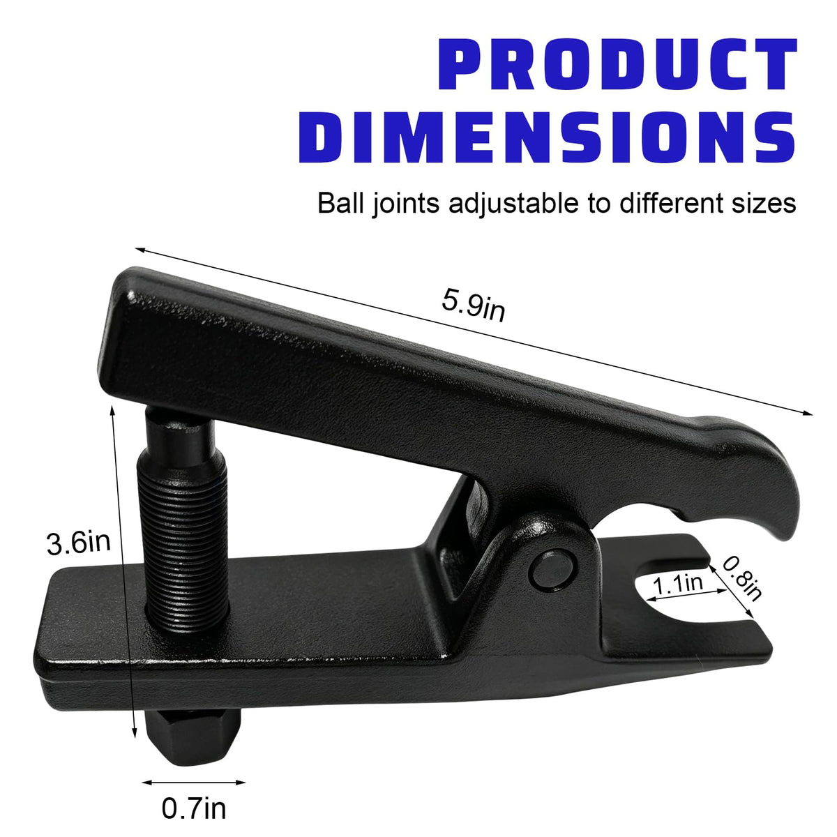 Adjustable Steel Ball Joint Separator Tool J8830