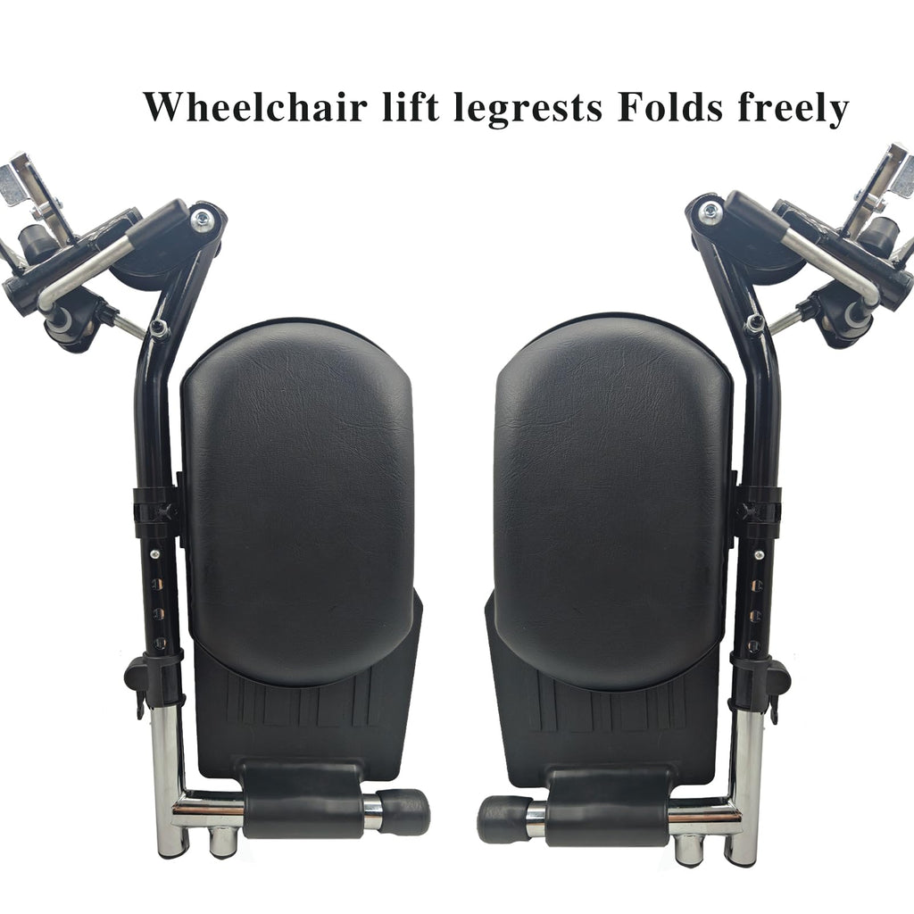 Black Padded Wheelchair Legrest Assembly N491