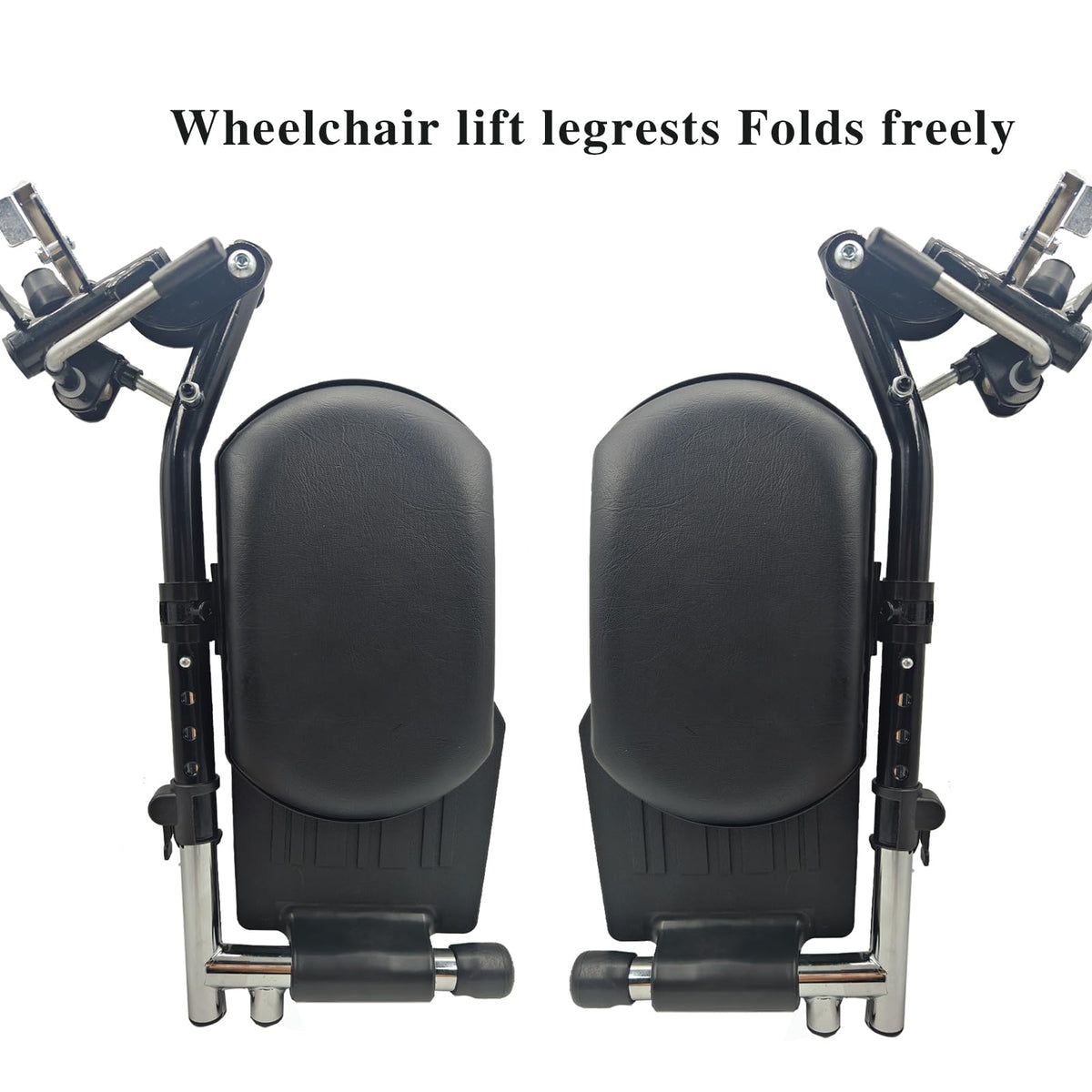 Black Padded Wheelchair Legrest Assembly N491