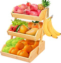 3 Tier Natural Bamboo Fruit Basket F961282