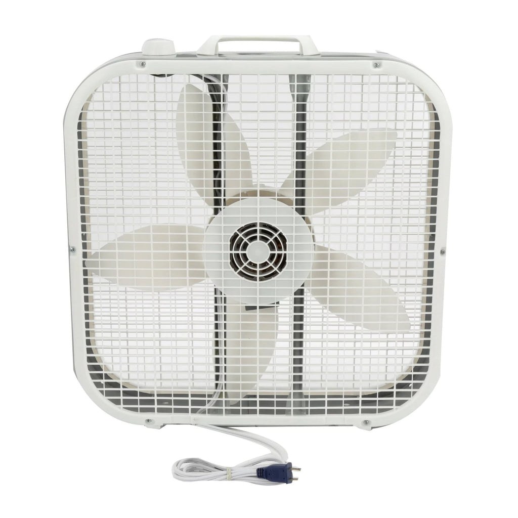 20 Inch 3 Speed White Box Fan N348