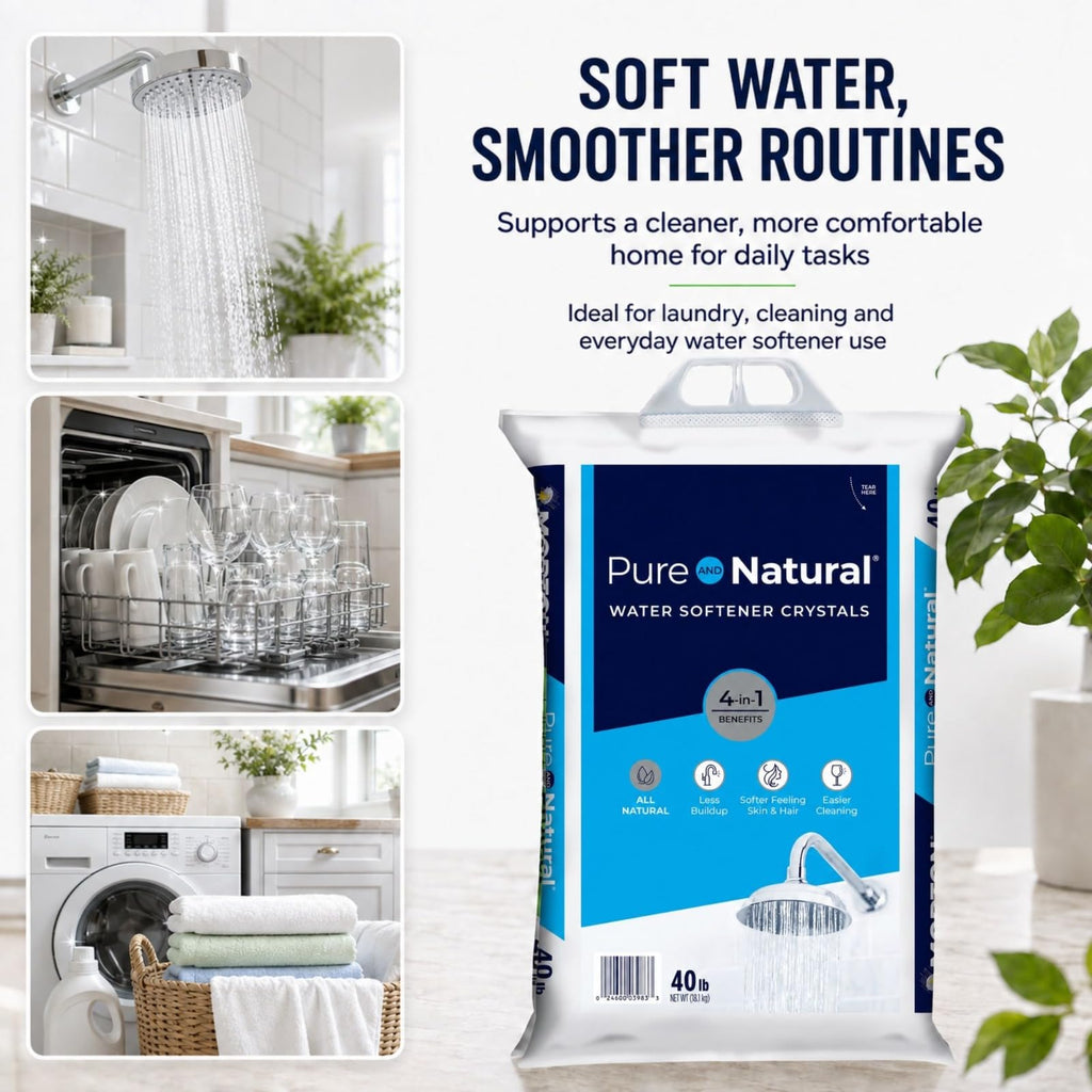 Water Softener Salt Crystals 40 lb 3 Pack O959405