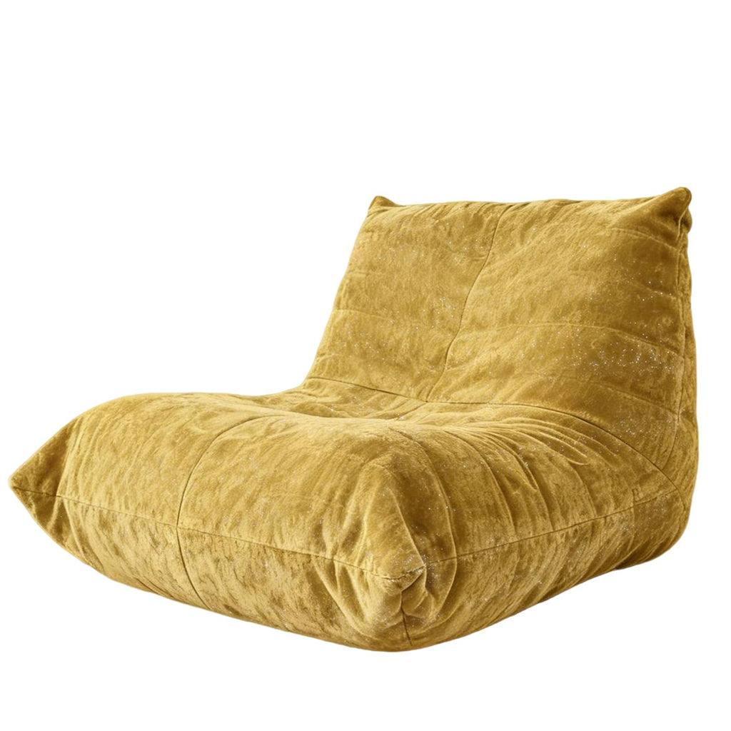 Yellow Corduroy Memory Foam Bean Bag Chair F59527