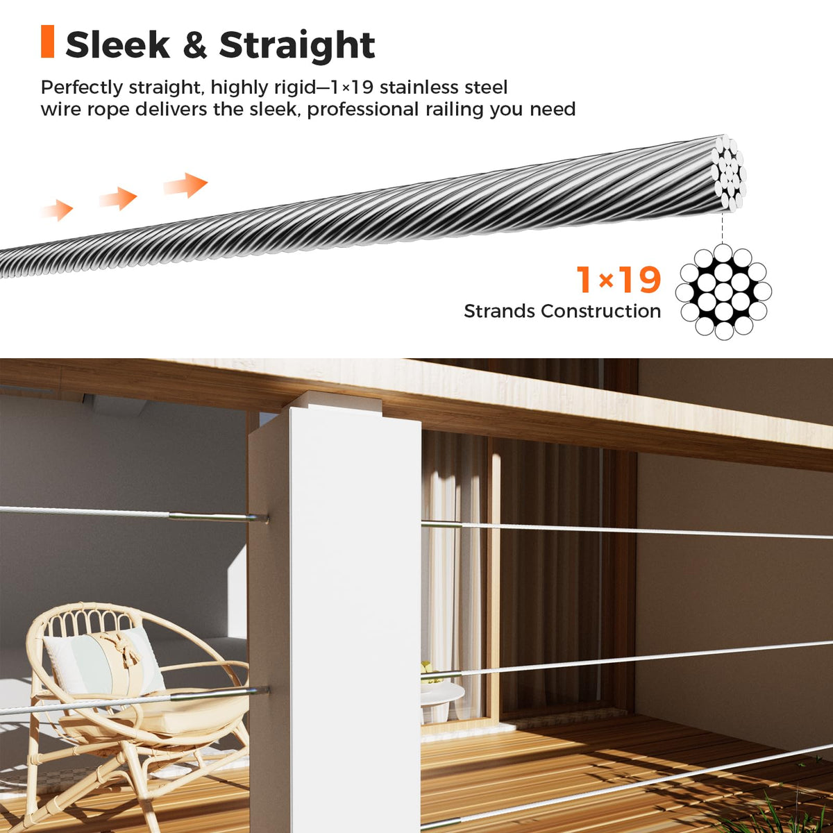 1/8" Stainless Steel Cable V54040