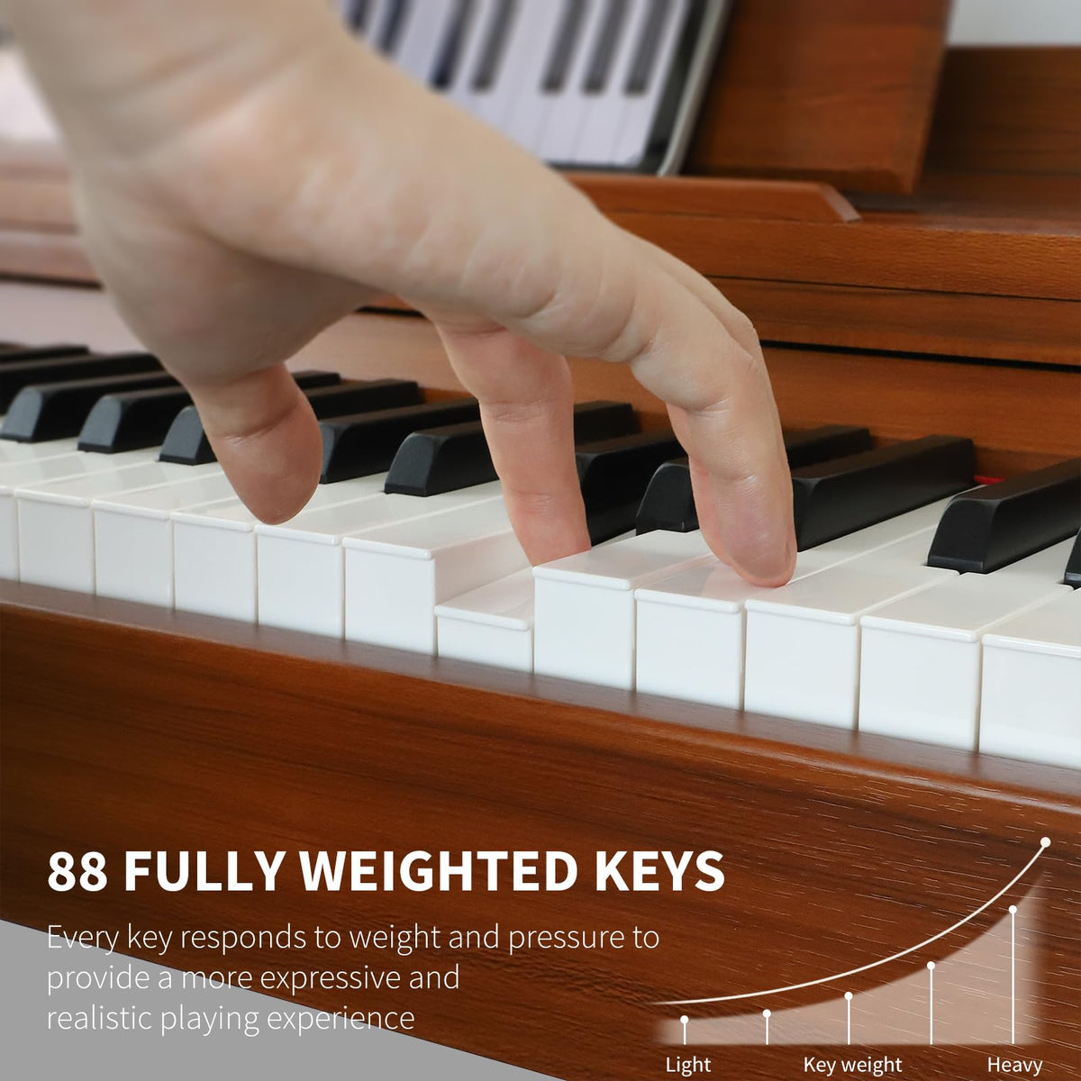 88-key Weighted Hammer-Action Digital Piano X16224
