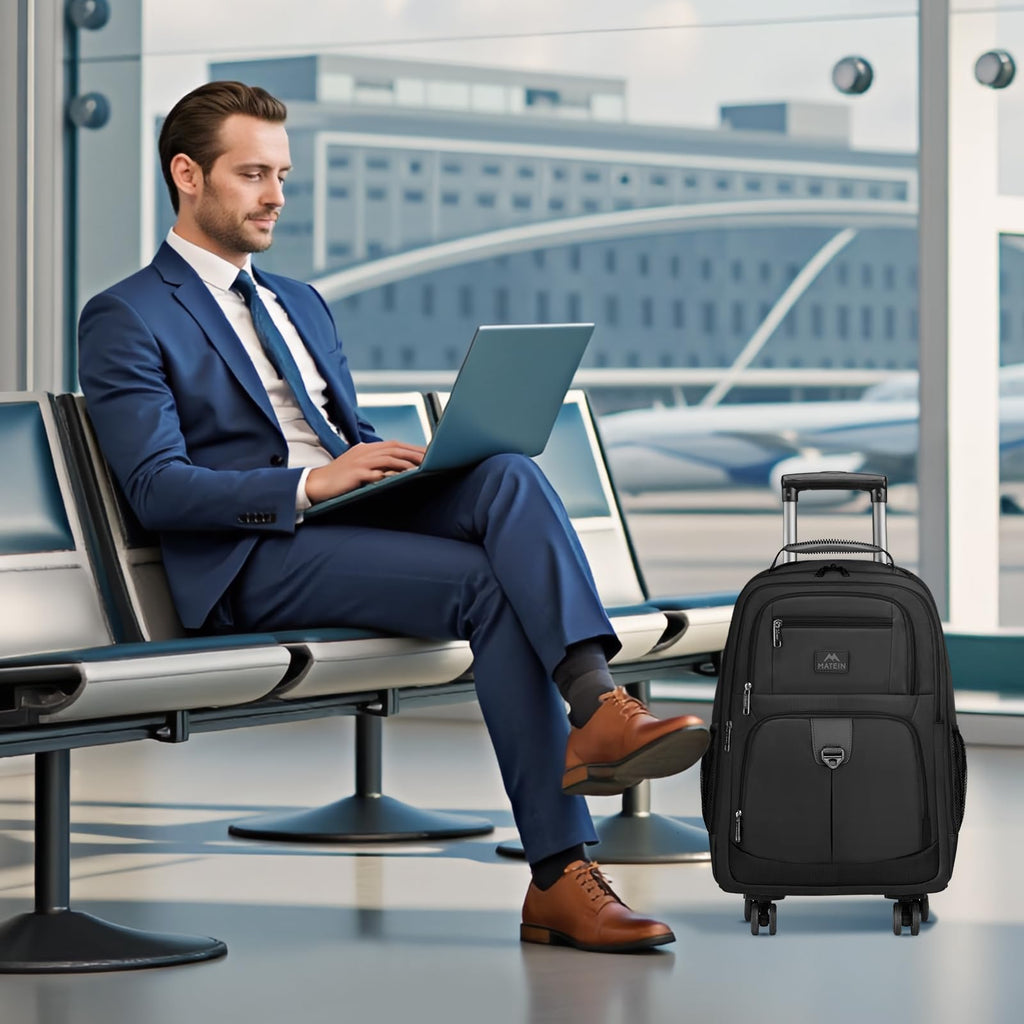 Rolling Backpack with 4 Wheels O16592