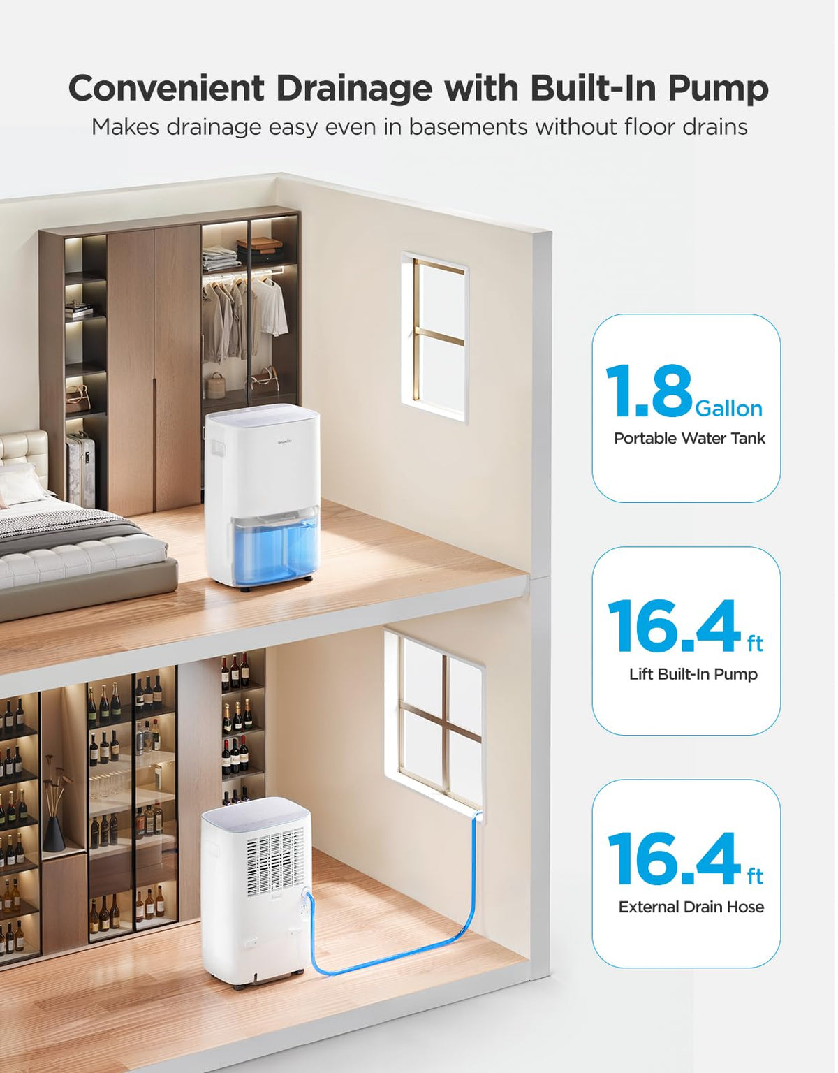 Dehumidifier with WiFi J717