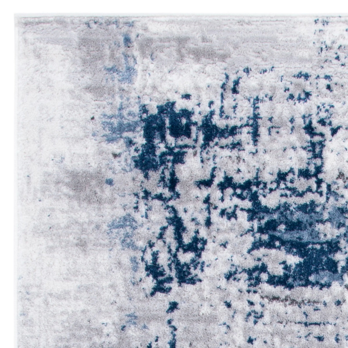 Grey/Light Blue Distressed Marble Area Rug M7341