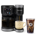 Black Single Serve K-Cup Pod & Carafe Coffee Maker I322