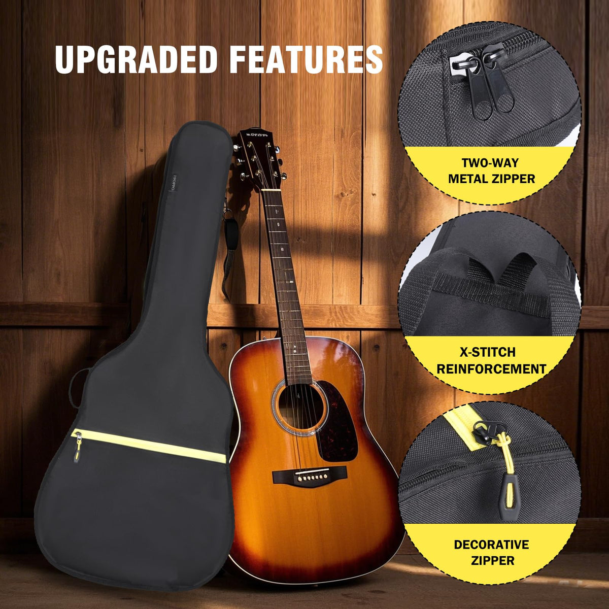 Acoustic Guitar Dust Cover Bag 600D Waterproof Foldable H874