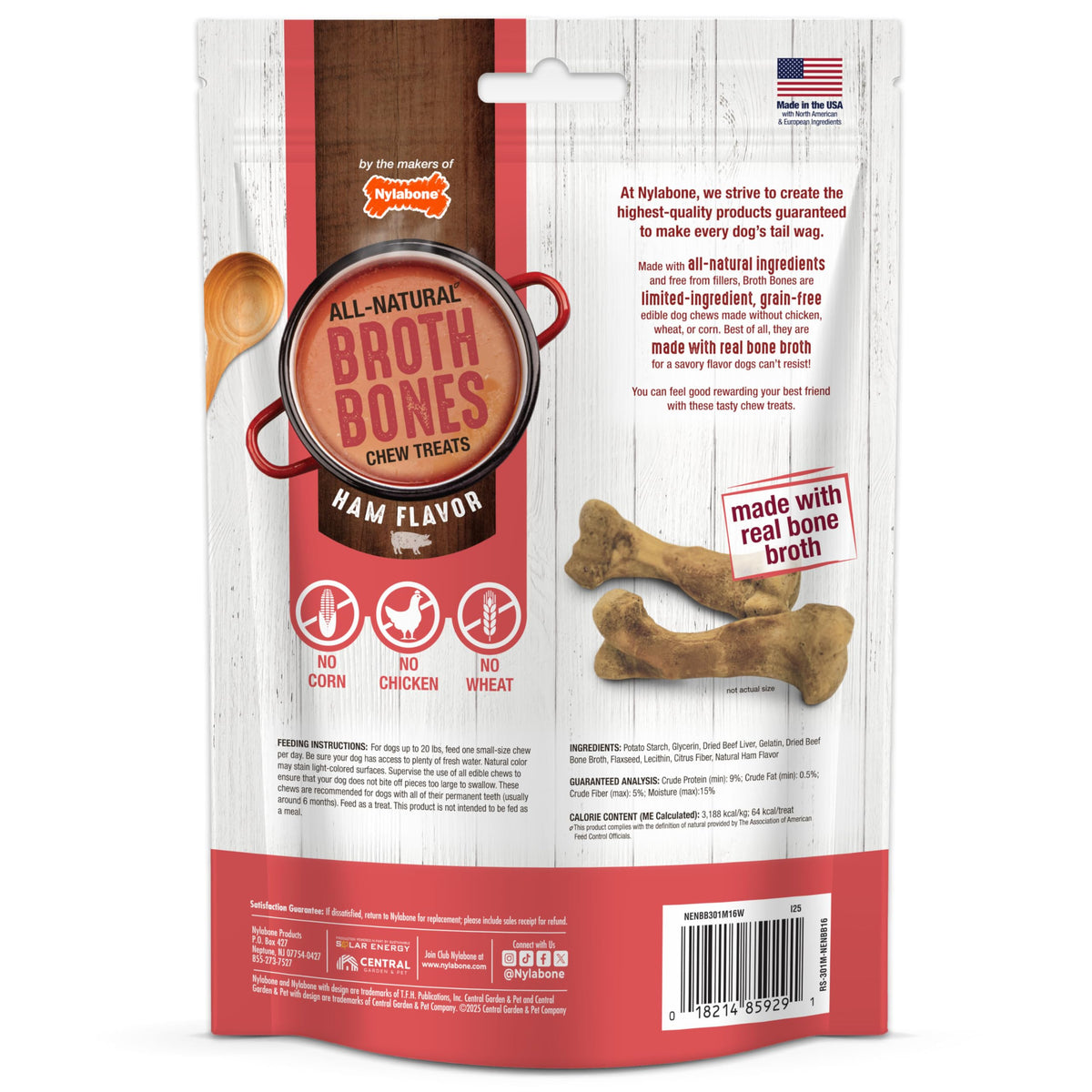 Ham Flavor Small Dog Treats 16 Count B542876