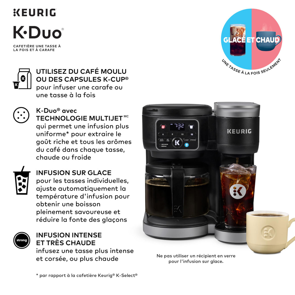 Black Single Serve K-Cup Pod & Carafe Coffee Maker I322