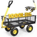 Steel Garden Cart 1000 lb Capacity Removable Sides U6321