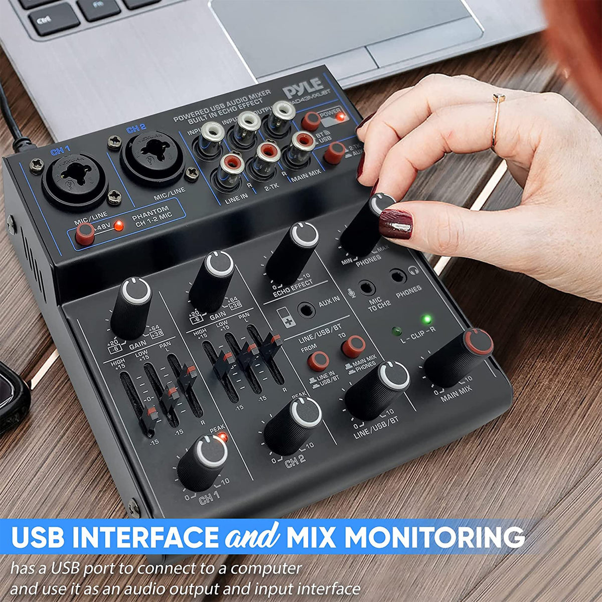 4 Channel Bluetooth Audio Mixer Z63310