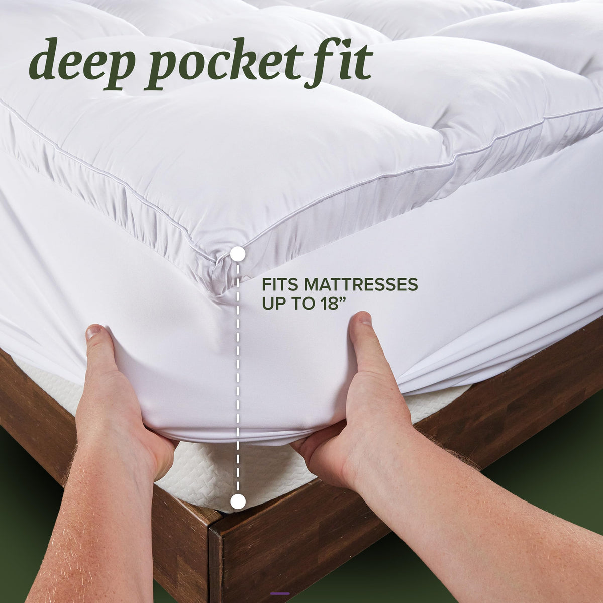 King Size Down Alternative Pillows and Mattress Protector L808