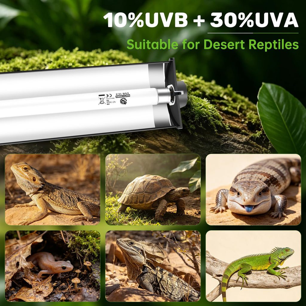 8W 10.0 UVA UVB Reptile Light Fixture K725888