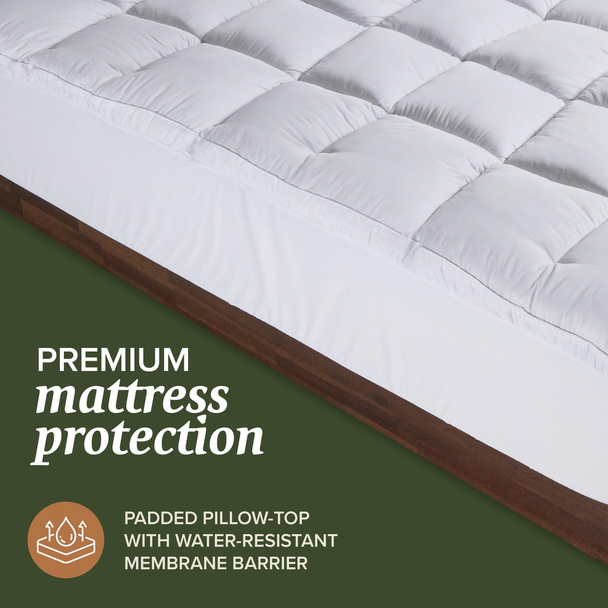 King Size Down Alternative Pillows and Mattress Protector L808