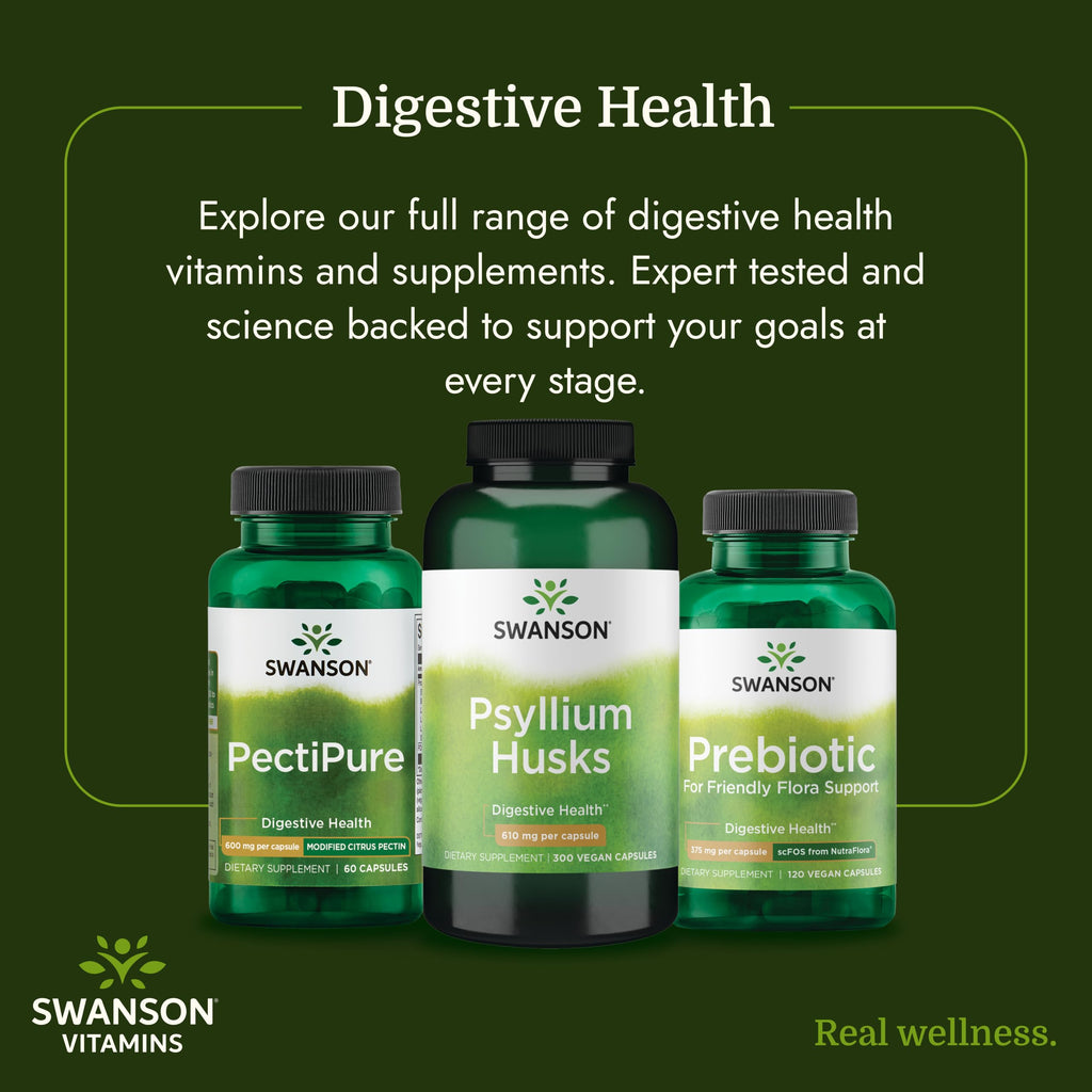 Psyllium Husk Dietary Fiber Supplement, 610 mg, 300 Capsules C32809
