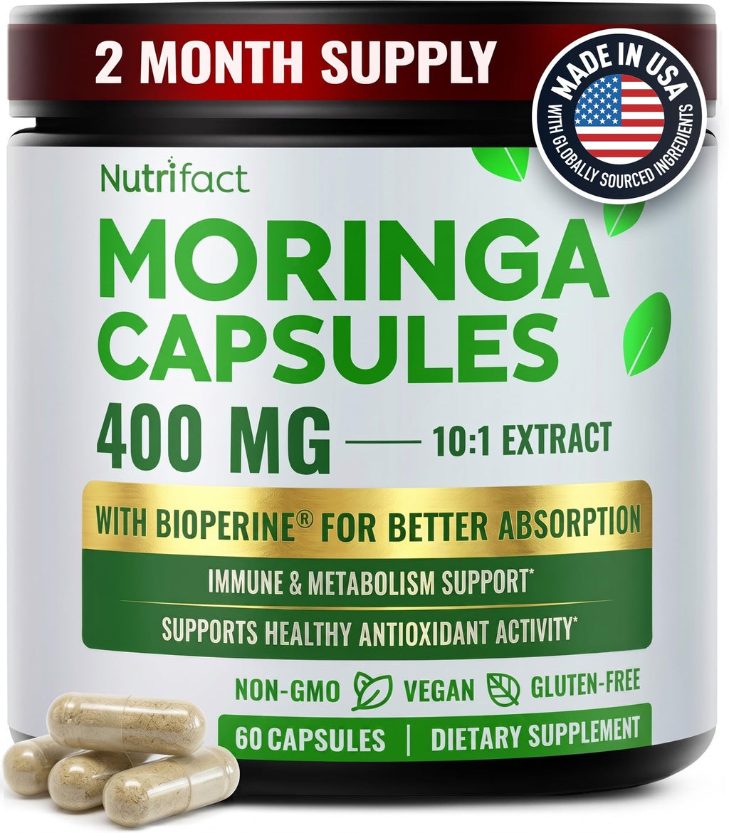 Moringa Capsules with Vitamin C, Zinc & L-Lysine E45332