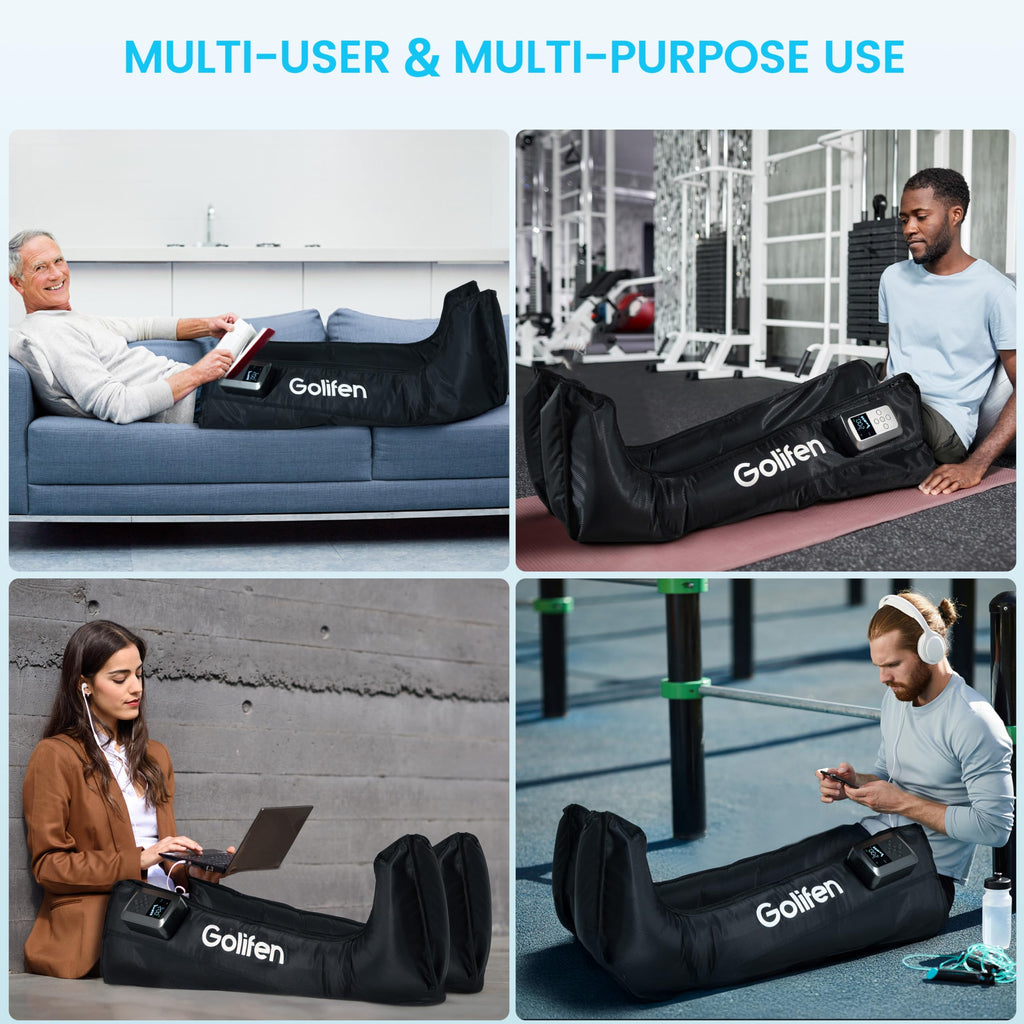 Cordless Leg Compression Massager with 5 Air Chambers B2415