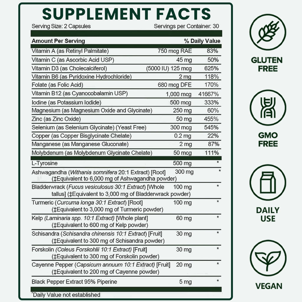 Thyroid Support 60 Capsules F69831