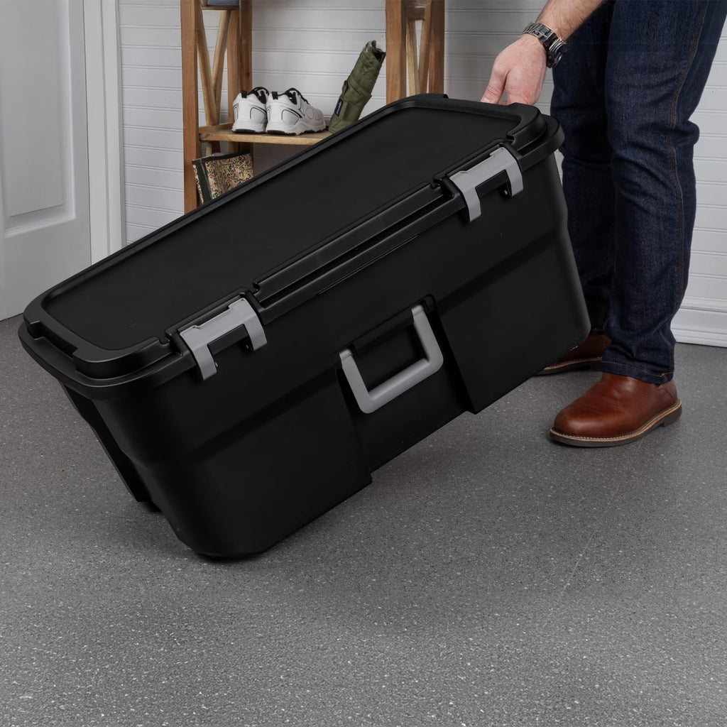 22 Gallon Black Wheeled Storage Trunk I43635