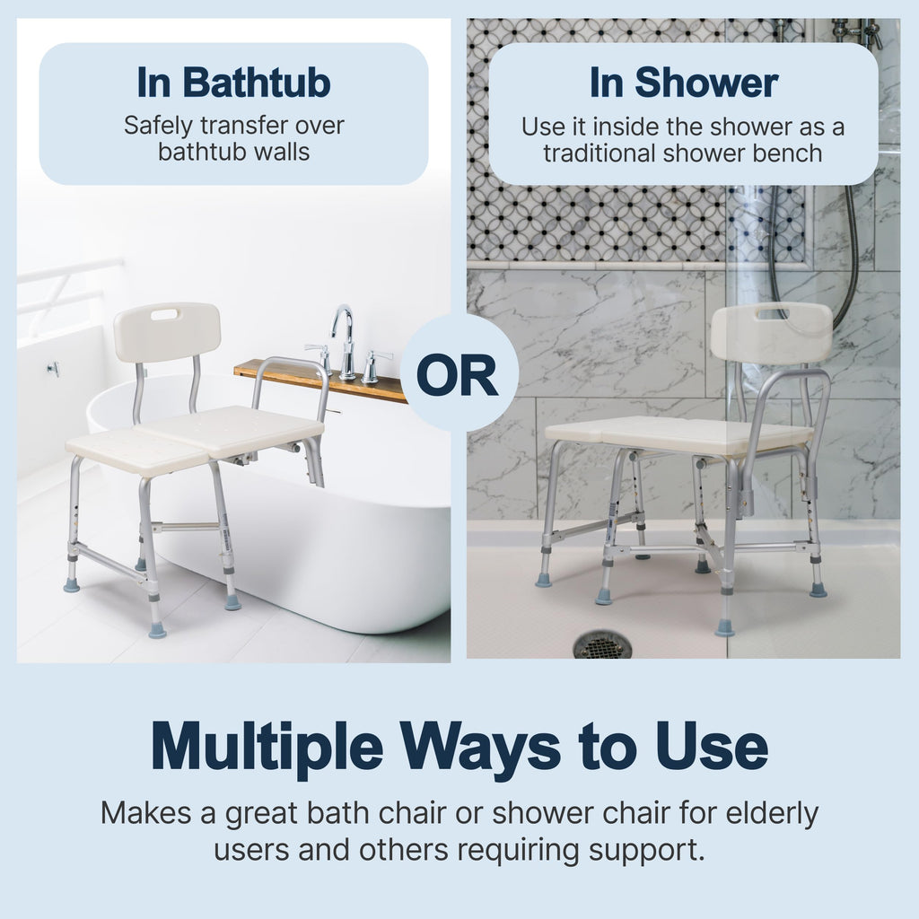 Heavy-Duty Bariatric Tub Transfer Bench L368