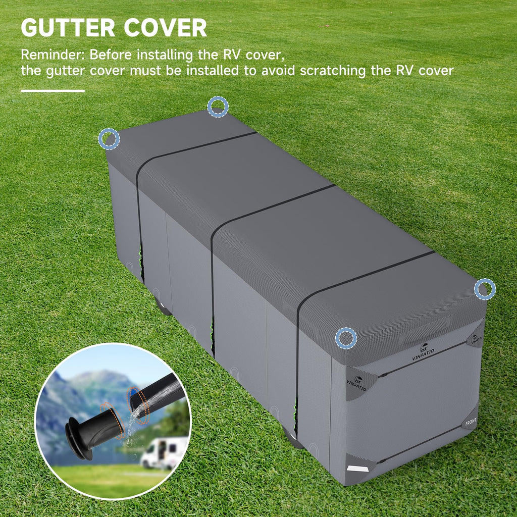 Class A RV Cover 7 Layers 34'-37' Windproof Waterproof J21330