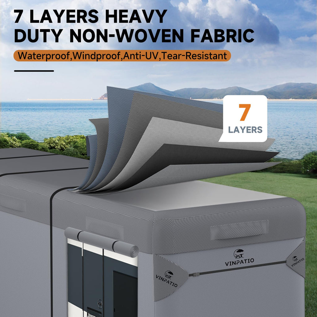 Class A RV Cover 7 Layers 34'-37' Windproof Waterproof J21330