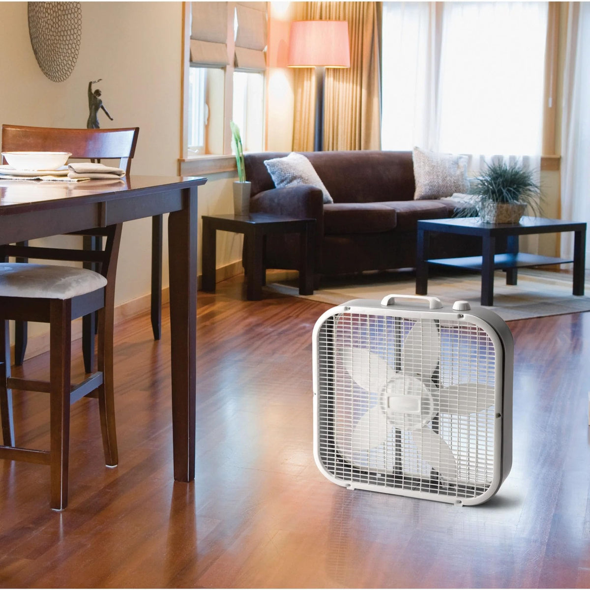 20 Inch 3 Speed White Box Fan N348