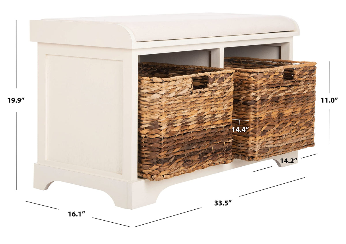 Wood Storage Bench Z41329