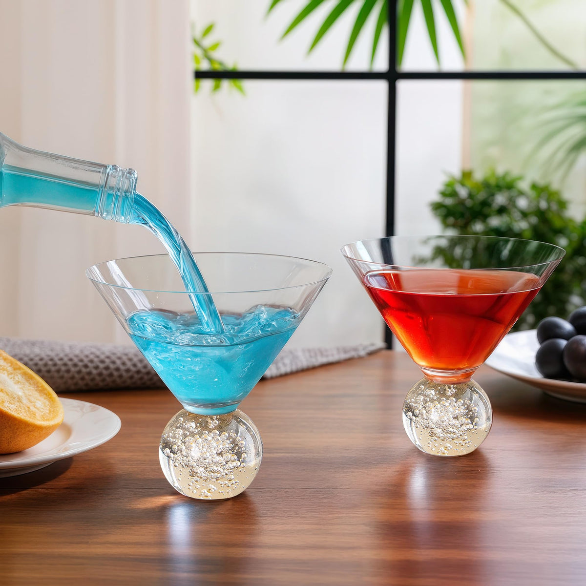 10oz Stemless Martini Glasses Set of 4 V60677