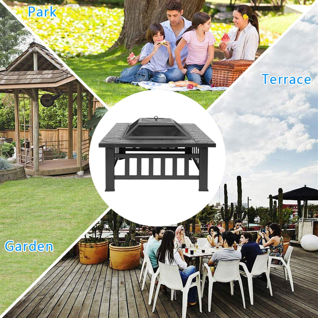 32 Inch Square Fire Pit X771618