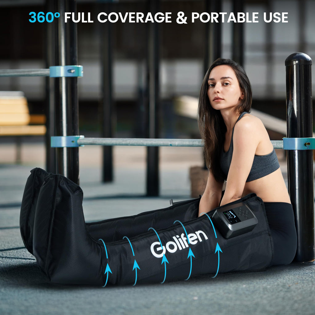 Cordless Leg Compression Massager with 5 Air Chambers B2415